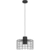 Eglo MILLIGAN hanglamp staal zwart, wit H: 1100 mm | Ø 380 mm