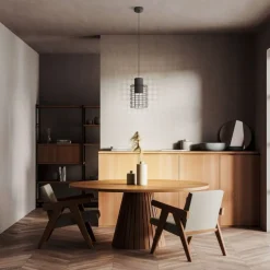 Eglo MILLIGAN hanglamp staal zwart, wit H: 1100 mm | Ø 200 mm