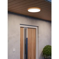 Eglo MINERARIO Plafondarmaturen Kunststof zwart / Kunststof wit H: 30 mm | Ø 390 mm