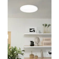 Eglo MINERARIO Plafondarmaturen Kunststof wit / Kunststof wit H: 30 mm | Ø 390 mm