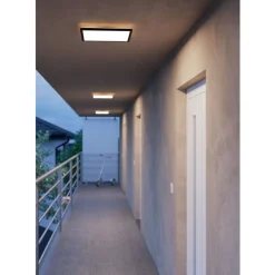 Eglo MINERARIO Plafondarmaturen Kunststof zwart / Kunststof wit H: 30 mm