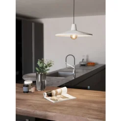 Eglo MINIERE hanglamp staal zwart / staal grijs H: 1100 mm | Ø 420 mm