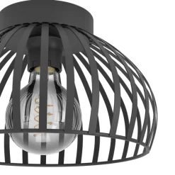 Eglo MOGANO 3 Plafondarmaturen staal zwart H: 180 mm | Ø 280 mm