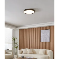 Eglo MUSURITA Plafondarmaturen kunststof, staal zwart / Kunststof wit H: 75 mm | Ø 440 mm