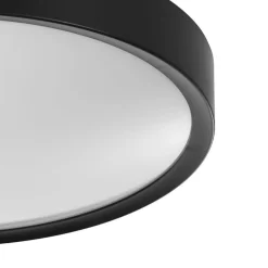 Eglo MUSURITA Plafondarmaturen kunststof, staal zwart / Kunststof wit H: 75 mm | Ø 440 mm