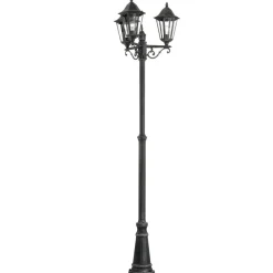 Eglo NAVEDO Staande lampen aluminium zwart, zilver-patina / Glas helder H: 2200 mm | Ø 560 mm