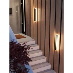 Eglo NEVIANO Wandlamp staal, kunststof zwart / Kunststof wit H: 65 mm