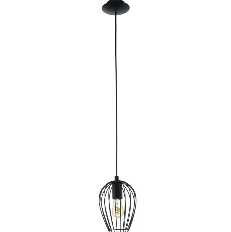 Eglo NEWTOWN hanglamp staal zwart H: 1100 mm | Ø 160 mm