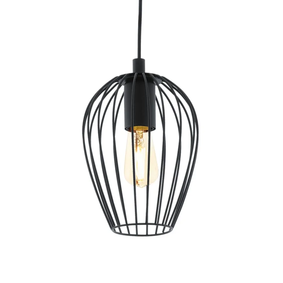 Eglo NEWTOWN hanglamp staal zwart H: 1100 mm | Ø 160 mm