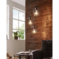 Eglo NEWTOWN hanglamp staal zwart H: 1300 mm | Ø 380 mm