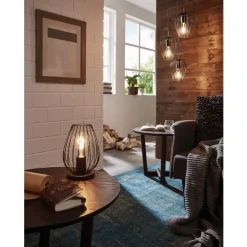 Eglo NEWTOWN hanglamp staal zwart H: 1300 mm | Ø 380 mm