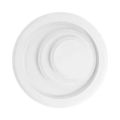 Eglo PALAGIANO 1 Plafondarmaturen staal wit / kunststof, staal satijn, wit H: 50 mm | Ø 380 mm