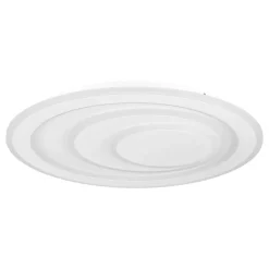 Eglo PALAGIANO 1 Plafondarmaturen staal wit / kunststof, staal satijn, wit H: 50 mm | Ø 480 mm