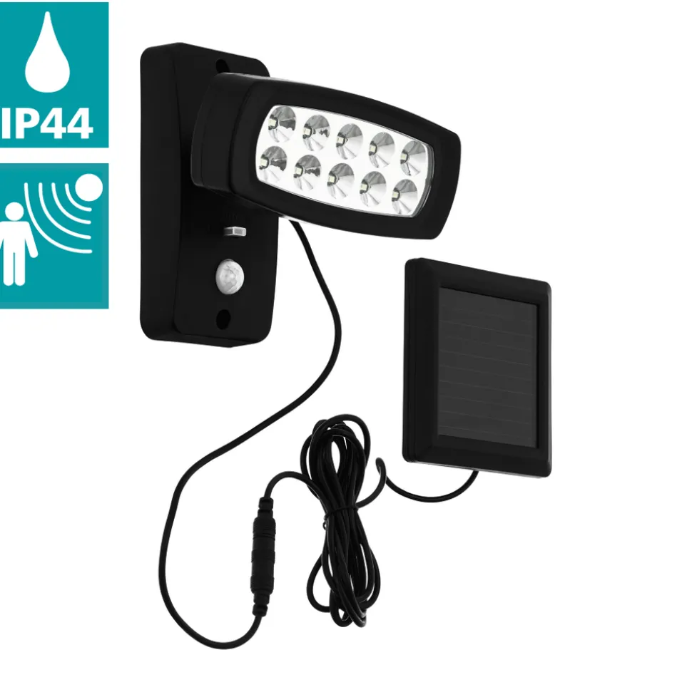 Eglo PALIZZI Wandlamp Kunststof zwart / Kunststof transparant H: 145 mm