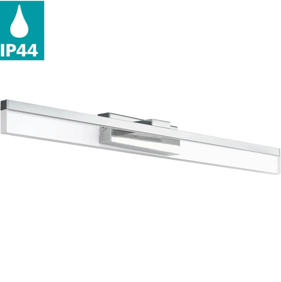 Eglo PALMITAL Wandlamp aluminium, staal chroom / Kunststof helder H: 80 mm