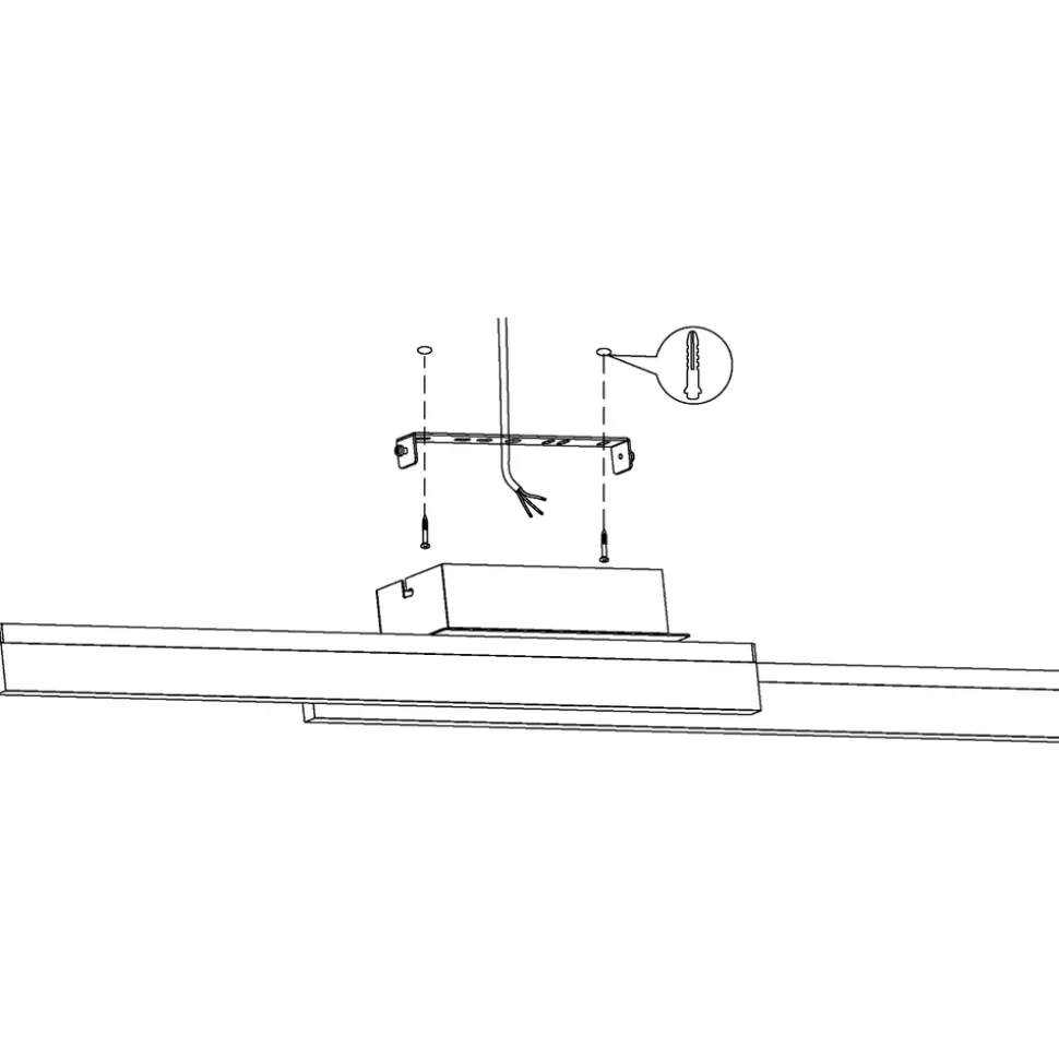 Eglo PALMITAL Wand-/plafondlamp aluminium, staal chroom / Kunststof helder H: 90 mm