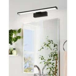 Eglo PANDELLA 1 Spiegelarmaturen aluminium, kunststof zwart / Kunststof wit H: 40 mm