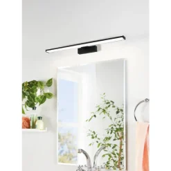 Eglo PANDELLA 1 Spiegelarmaturen aluminium, kunststof zwart / Kunststof wit H: 40 mm