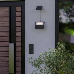 Eglo PANETTIERI zonne-energiearmatuur Kunststof zwart / Kunststof wit H: 170 mm