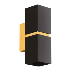 Eglo PASSA Wandlamp staal zwart, goud H: 170 mm