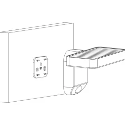 Eglo PASTION Wandlamp Kunststof zwart H: 120 mm