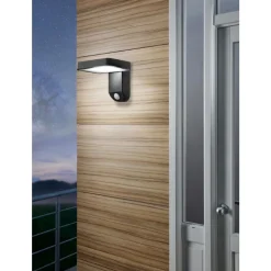 Eglo PASTION Wandlamp Kunststof zwart H: 120 mm