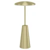 Eglo PICCOLA Tafellampen staal geelkoper-geborsteld / Kunststof wit H: 280 mm | Ø 130 mm