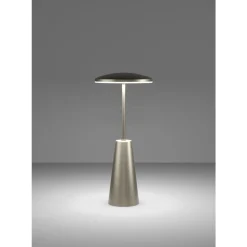 Eglo PICCOLA Tafellampen staal donker brons / Kunststof wit H: 280 mm | Ø 130 mm