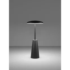 Eglo PICCOLA Tafellampen staal zwart / Kunststof wit H: 280 mm | Ø 130 mm