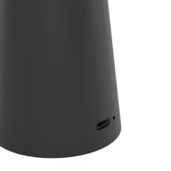 Eglo PICCOLA Tafellampen staal zwart / Kunststof wit H: 280 mm | Ø 130 mm