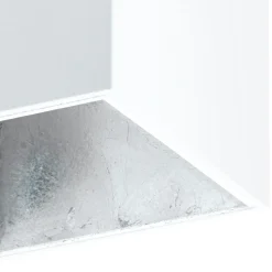 Eglo POLASSO Plafondarmaturen aluminium, kunststof wit, zilver H: 120 mm