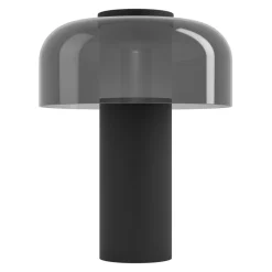 Eglo PONENTE Tafellampen staal zwart / Kunststof zwart-transparant H: 200 mm | Ø 160 mm