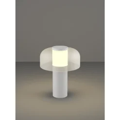 Eglo PONENTE Tafellampen staal wit / Kunststof wit H: 200 mm | Ø 160 mm