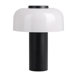 Eglo PONENTE Tafellampen staal zwart / Glas wit H: 200 mm | Ø 160 mm