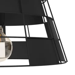 Eglo PONTEFRACT hanglamp staal zwart H: 1100 mm | Ø 420 mm