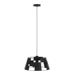 Eglo PONTEFRACT hanglamp staal zwart H: 1100 mm | Ø 420 mm