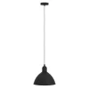 Eglo PRIDDY hanglamp staal zwart, wit H: 1100 mm | Ø 305 mm