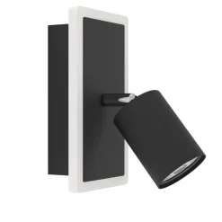 Eglo RIMBOCCHI 1 spot staal zwart / Kunststof satijn H: 140 mm