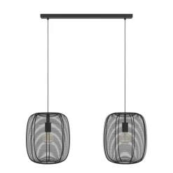 Eglo RINROE hanglamp staal zwart H: 1100 mm