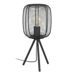 Eglo RINROE Tafellampen staal zwart H: 440 mm | Ø 200 mm