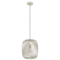Eglo ROMAZZINA hanglamp staal zandkleuren H: 1100 mm | Ø 325 mm
