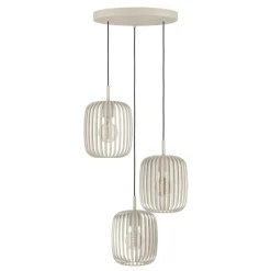 Eglo ROMAZZINA hanglamp staal zandkleuren H: 1100 mm | Ø 460 mm