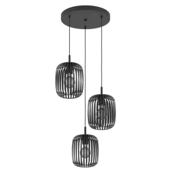 Eglo ROMAZZINA hanglamp staal zwart H: 1100 mm | Ø 460 mm