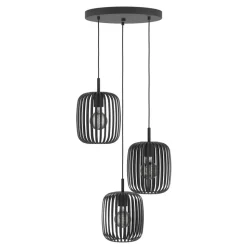 Eglo ROMAZZINA hanglamp staal zwart H: 1100 mm | Ø 460 mm