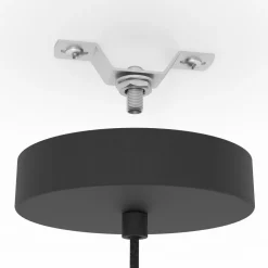 Eglo ROMAZZINA hanglamp staal zwart H: 1100 mm | Ø 325 mm