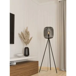 Eglo ROMAZZINA Staande lampen staal zwart H: 1405 mm | Ø 325 mm