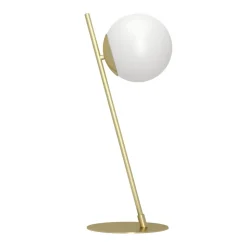 Eglo RONDO 4 Tafellampen staal geelkoper-geborsteld / glas opaal-mat wit H: 565 mm