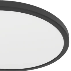 Eglo ROVITO Plafondarmaturen Kunststof zwart / Kunststof wit H: 30 mm | Ø 300 mm