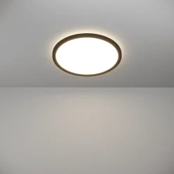 Eglo ROVITO Plafondarmaturen Kunststof zwart / Kunststof wit H: 30 mm | Ø 389 mm