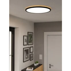 Eglo ROVITO Plafondarmaturen Kunststof zwart / Kunststof wit H: 32 mm | Ø 500 mm